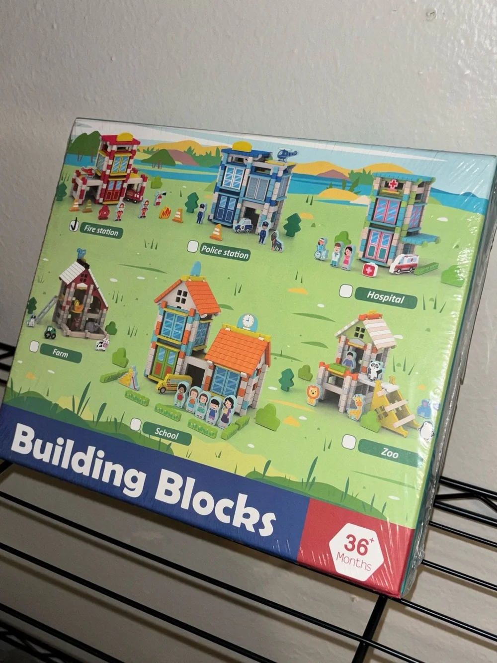 Wooden Building Blocks- Fire Station